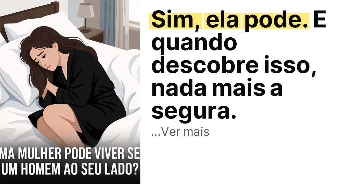 Sim, ela pode. E quando descobre isso, nada mais a segura. imagem principal