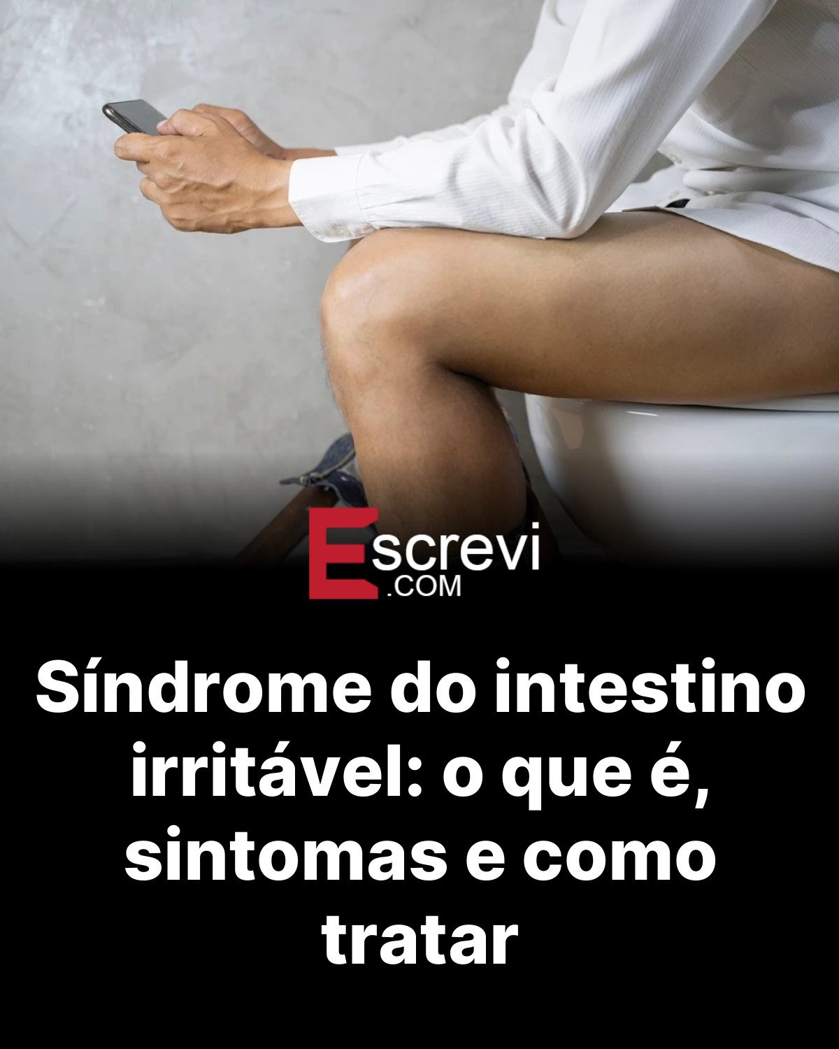 Síndrome do intestino irritável: o que é, sintomas e como tratar card preto