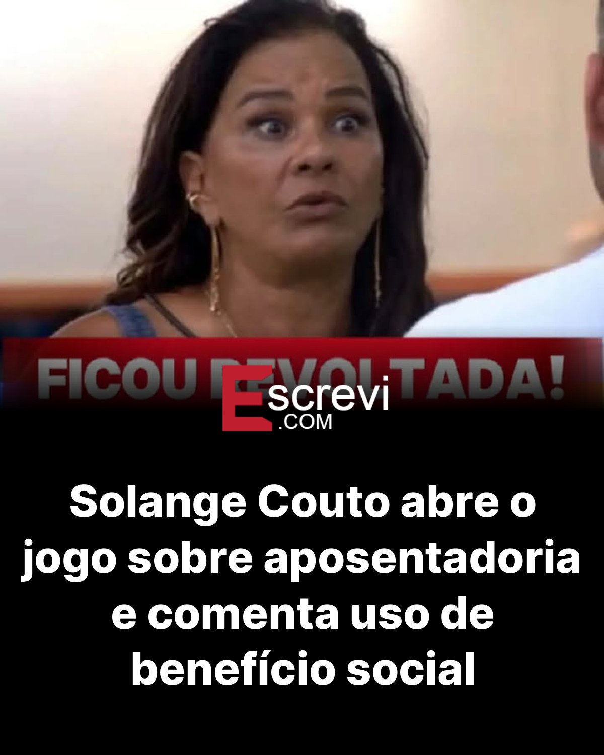 Solange Couto abre o jogo sobre aposentadoria e comenta uso de benefício social card preto