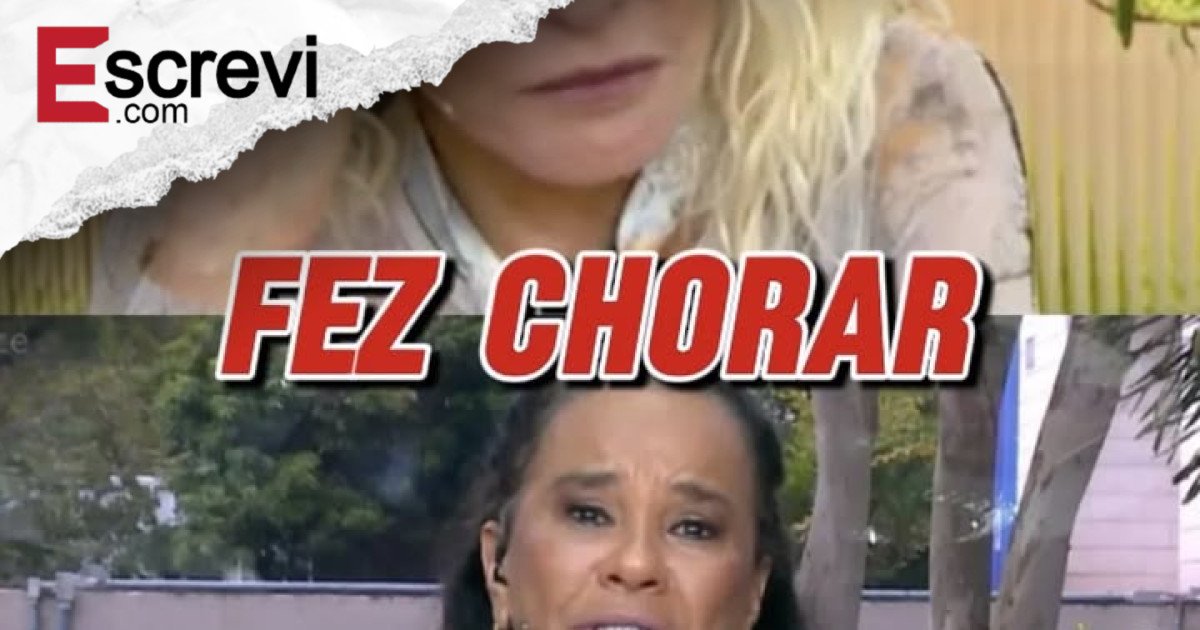 Solange Couto chora durante bate imagem principal