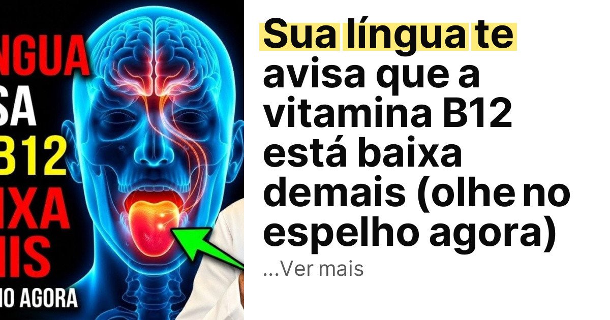 Sua língua te avisa que a vitamina B12 está baixa demais (olhe no espelho agora) imagem principal
