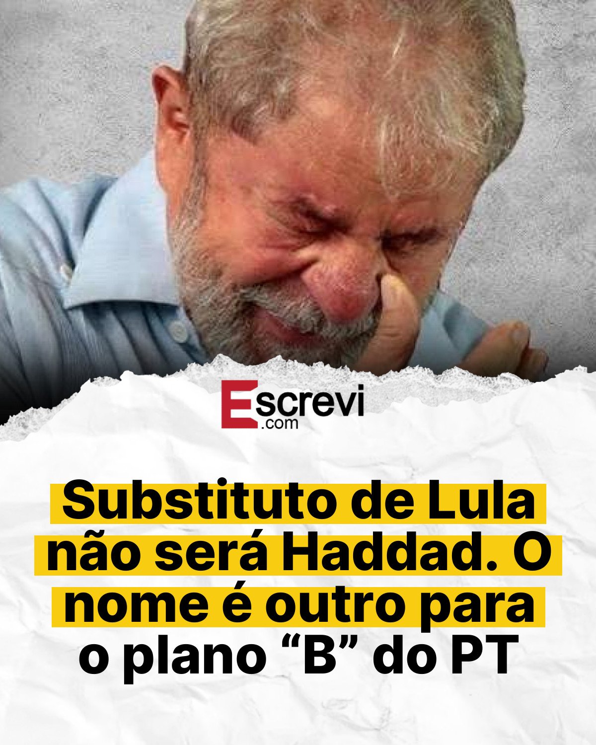 Substituto de Lula não será Haddad. O nome é outro para o plano “B” do PT card branco