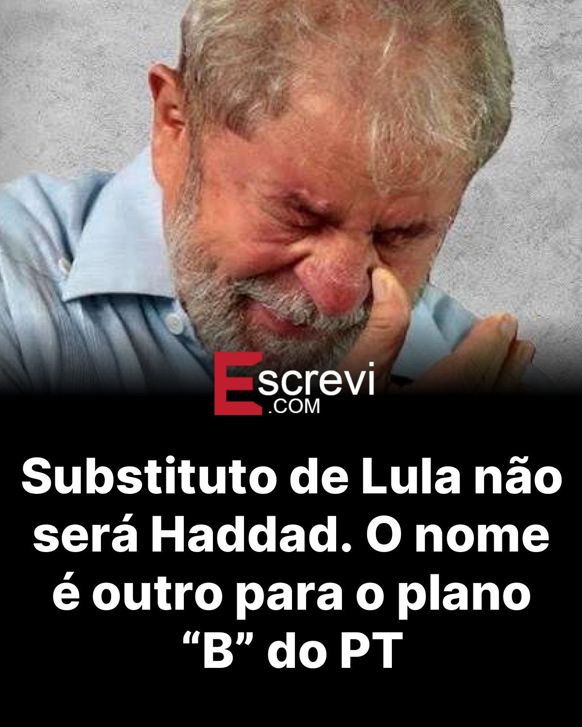 Substituto de Lula não será Haddad. O nome é outro para o plano “B” do PT card preto