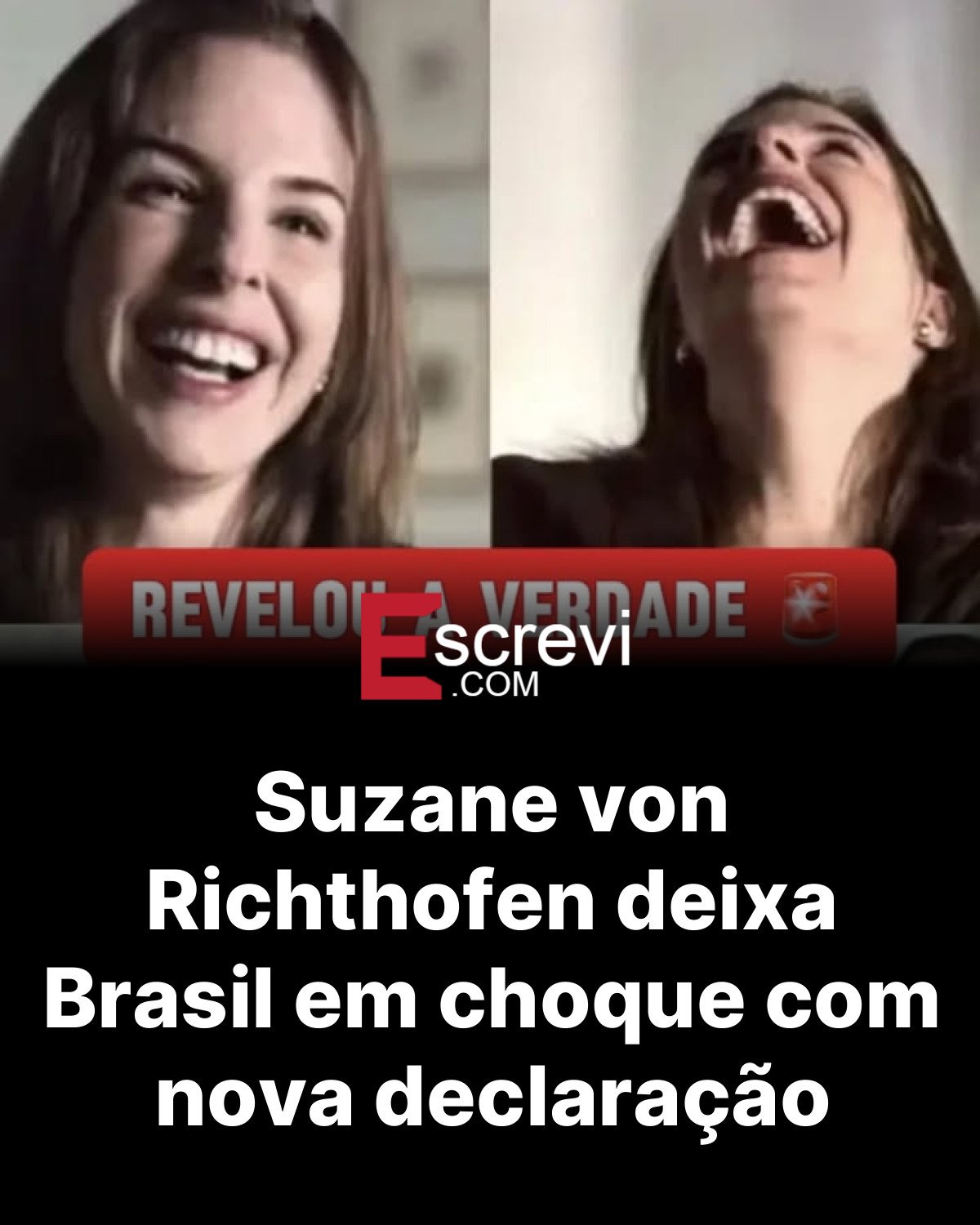 Suzane von Richthofen deixa Brasil em choque com nova declaração card preto