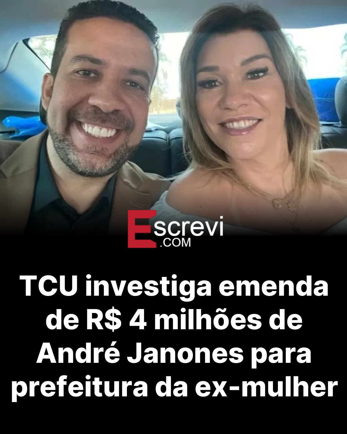 TCU investiga emenda de R$ 4 milhões de André Janones para prefeitura da ex-mulher card preto