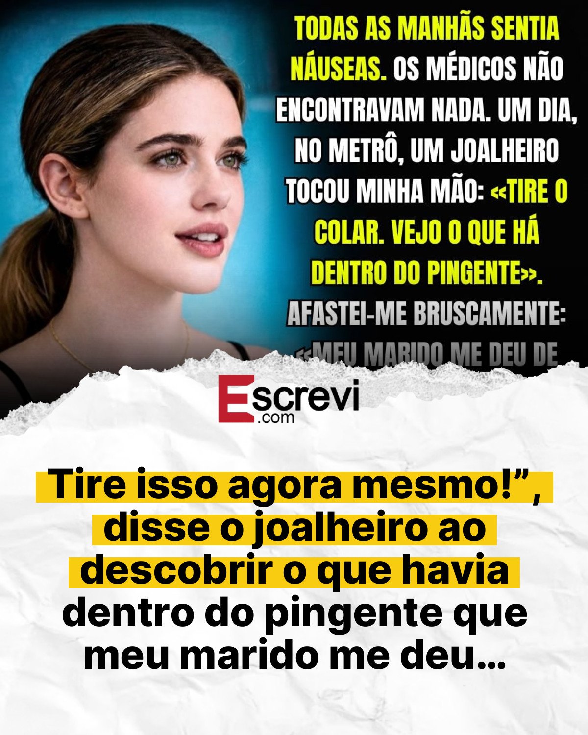 Tire isso agora mesmo!”, disse o joalheiro ao descobrir o que havia dentro do pingente que meu marido me deu… card branco