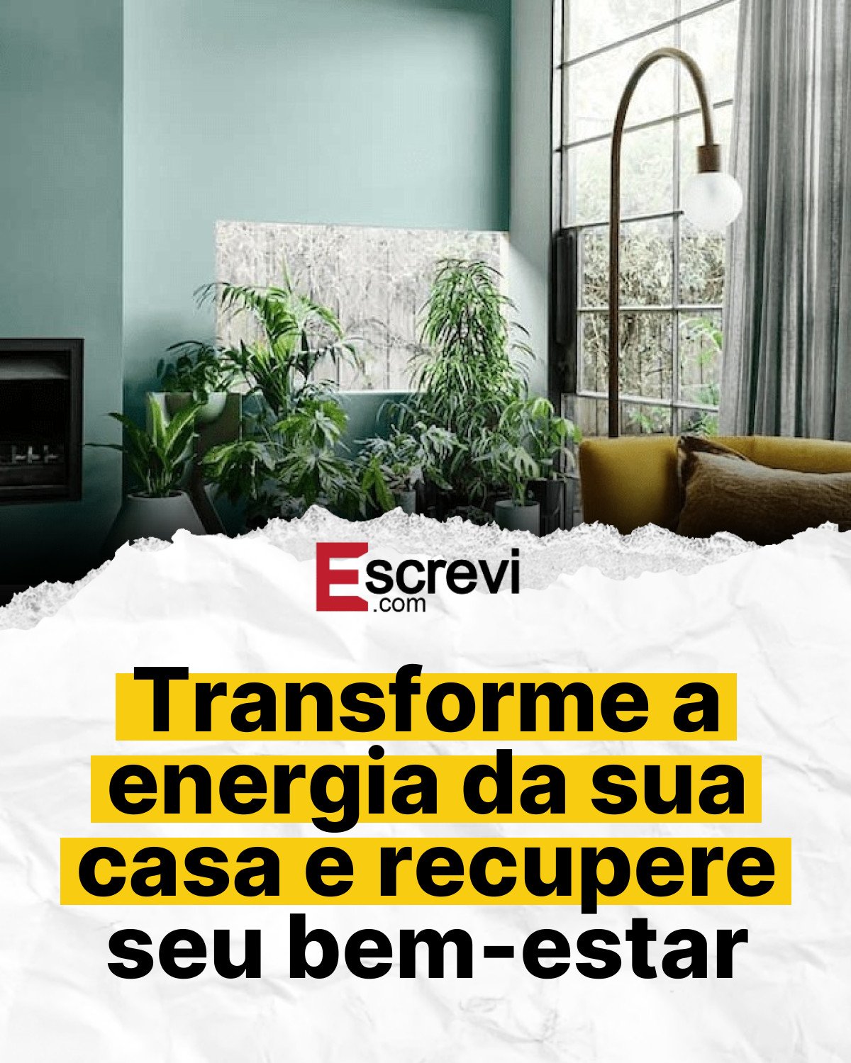 Transforme a energia da sua casa e recupere seu bem-estar card branco