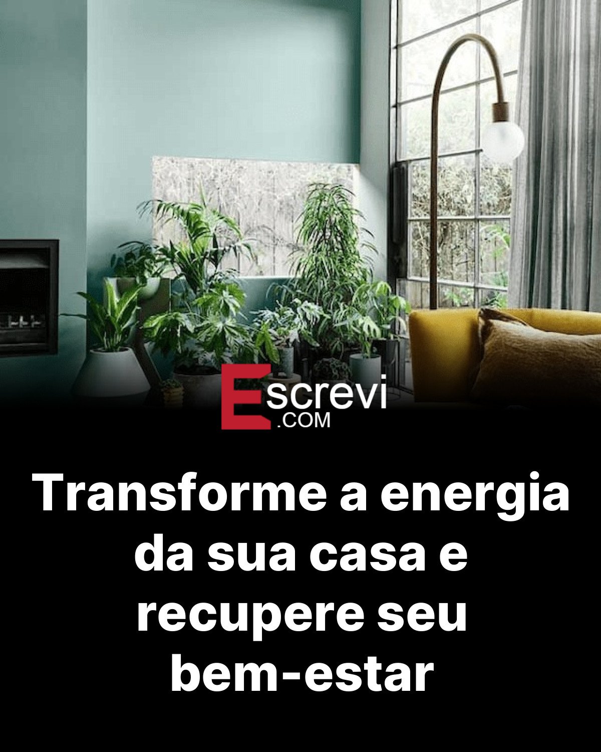 Transforme a energia da sua casa e recupere seu bem-estar card preto