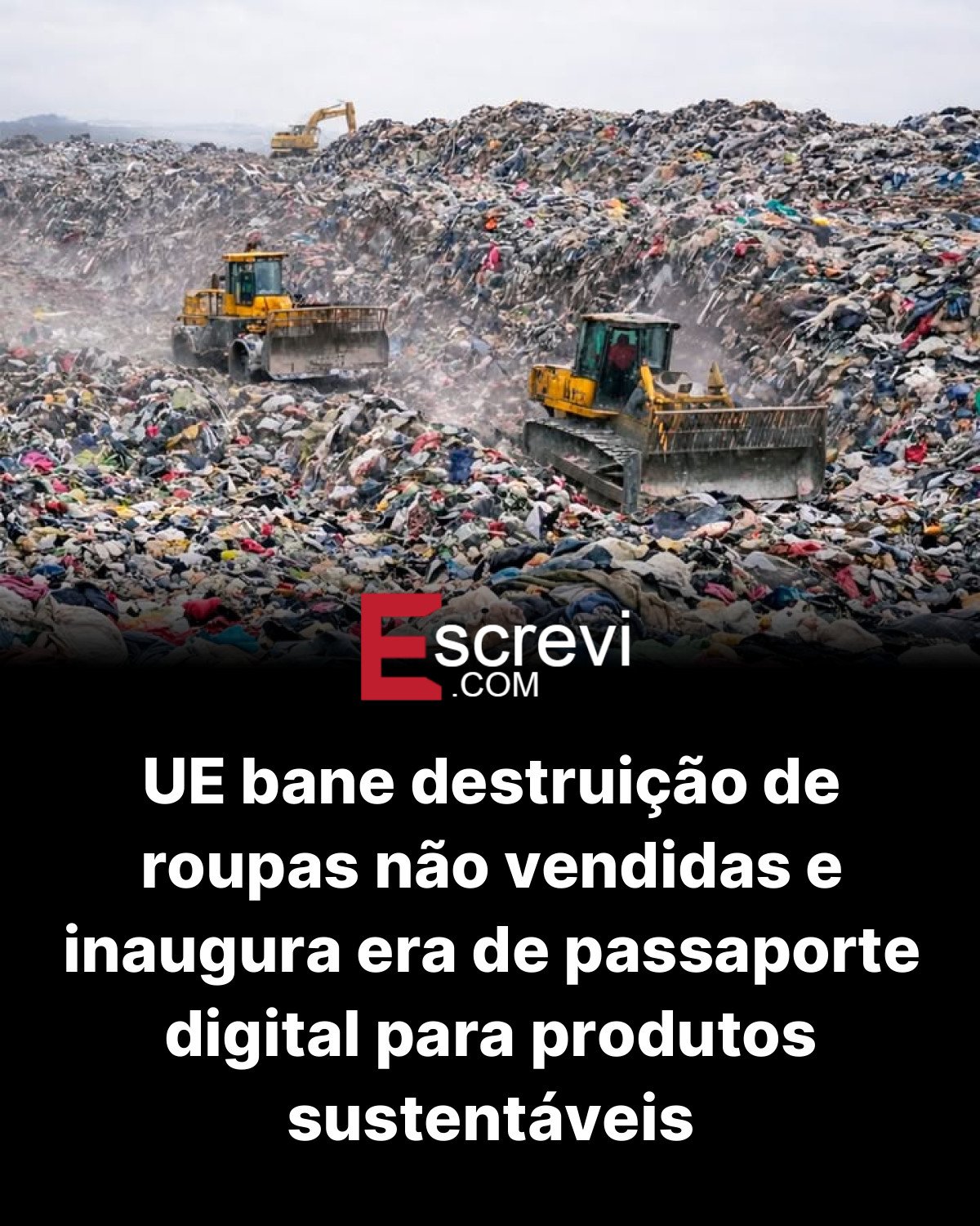 UE bane destruição de roupas não vendidas e inaugura era de passaporte digital para produtos sustentáveis card preto