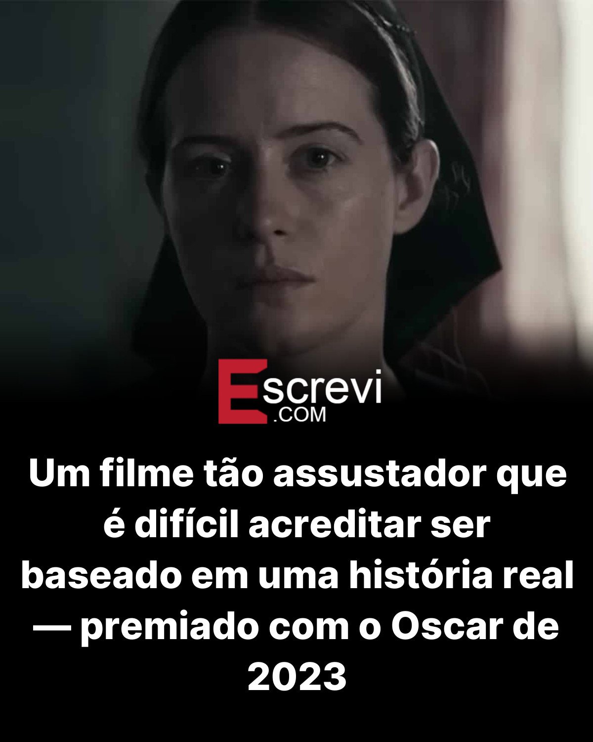 Um filme tão assustador que é difícil acreditar ser baseado em uma história real — premiado com o Oscar de 2023 card preto