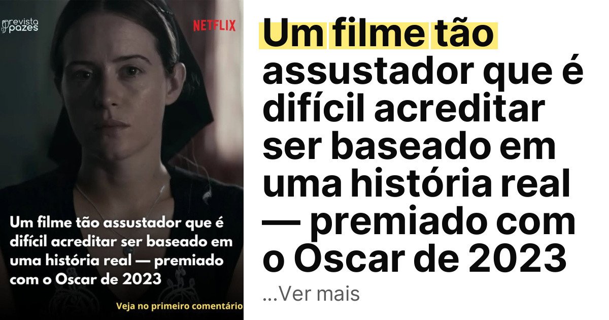 Um filme tão assustador que é difícil acreditar ser baseado em uma história real — premiado com o Oscar de 2023 imagem principal
