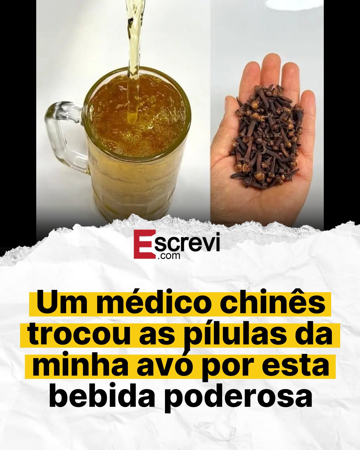 Um médico chinês trocou as pílulas da minha avó por esta bebida poderosa card branco