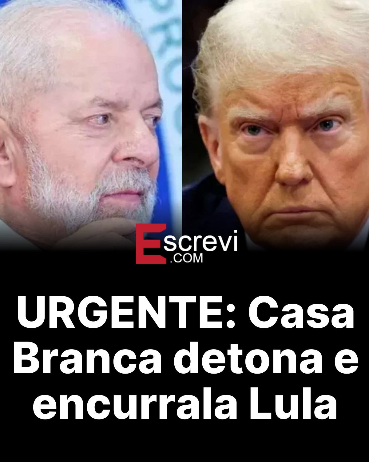 URGENTE: Casa Branca detona e encurrala Lula card preto