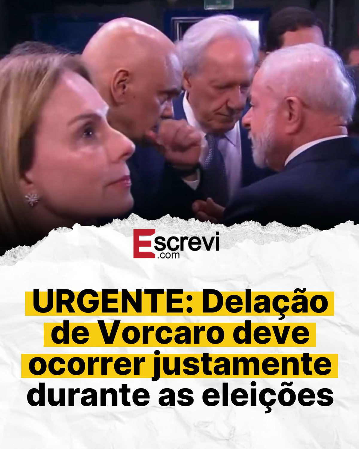 URGENTE: Delação de Vorcaro deve ocorrer justamente durante as eleições card branco