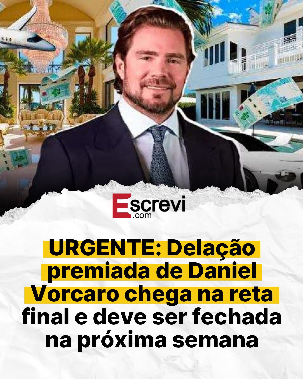 URGENTE: Delação premiada de Daniel Vorcaro chega na reta final e deve ser fechada na próxima semana card branco