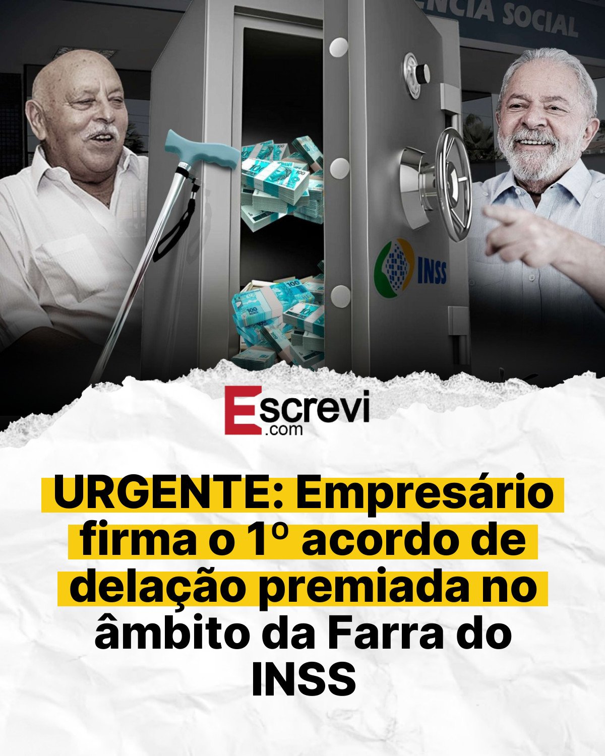 URGENTE: Empresário firma o 1º acordo de delação premiada no âmbito da Farra do INSS card branco