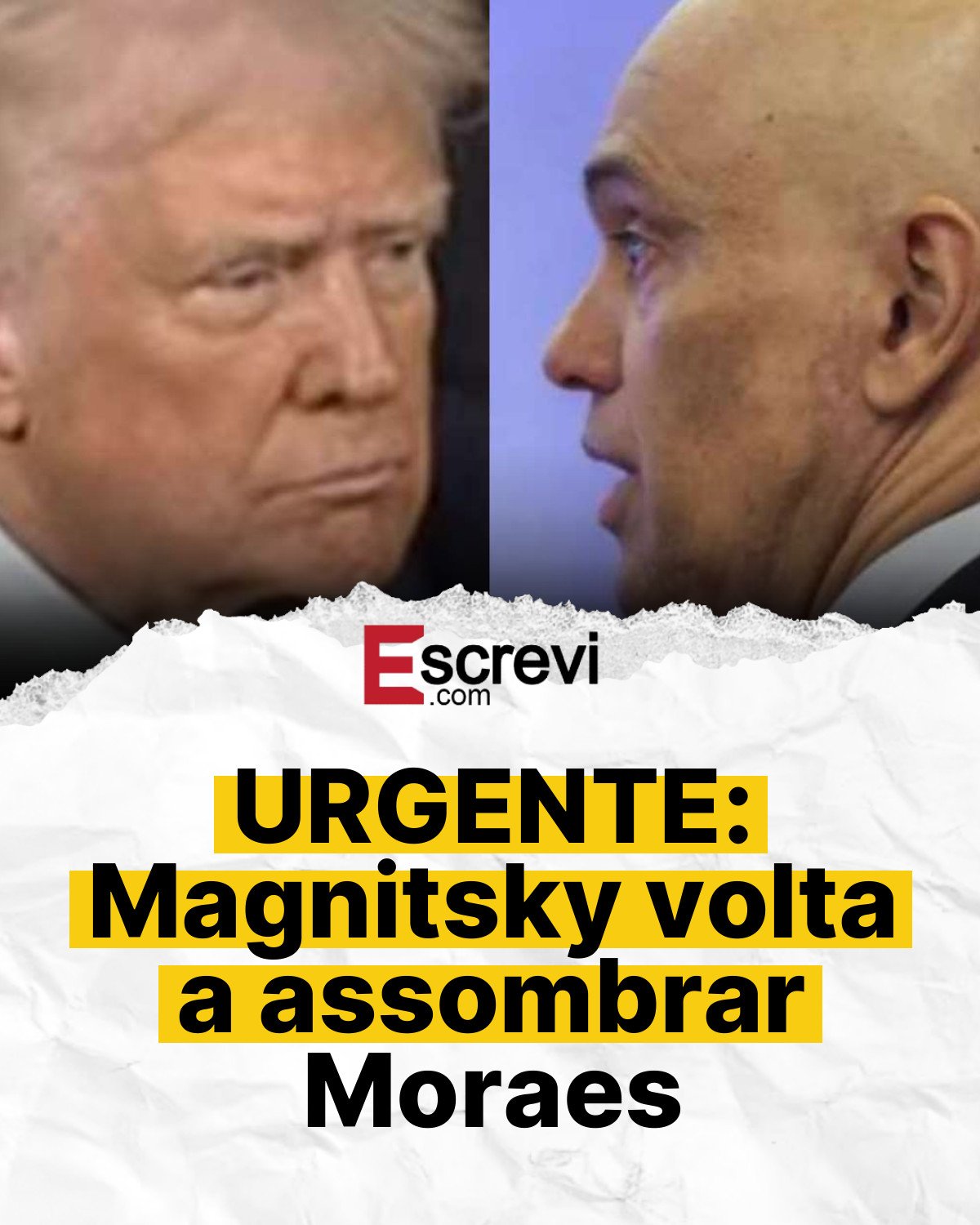 URGENTE: Magnitsky volta a assombrar Moraes card branco