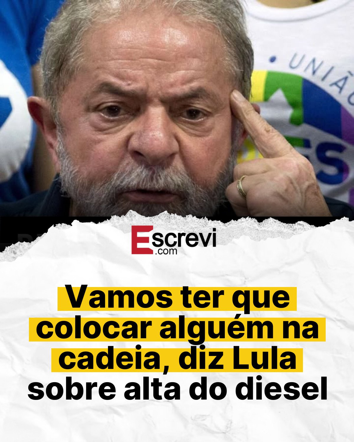 Vamos ter que colocar alguém na cadeia, diz Lula sobre alta do diesel card branco