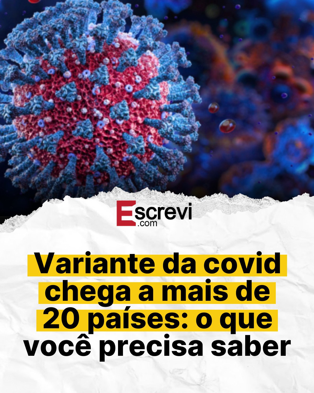 Variante da covid chega a mais de 20 países: o que você precisa saber card branco