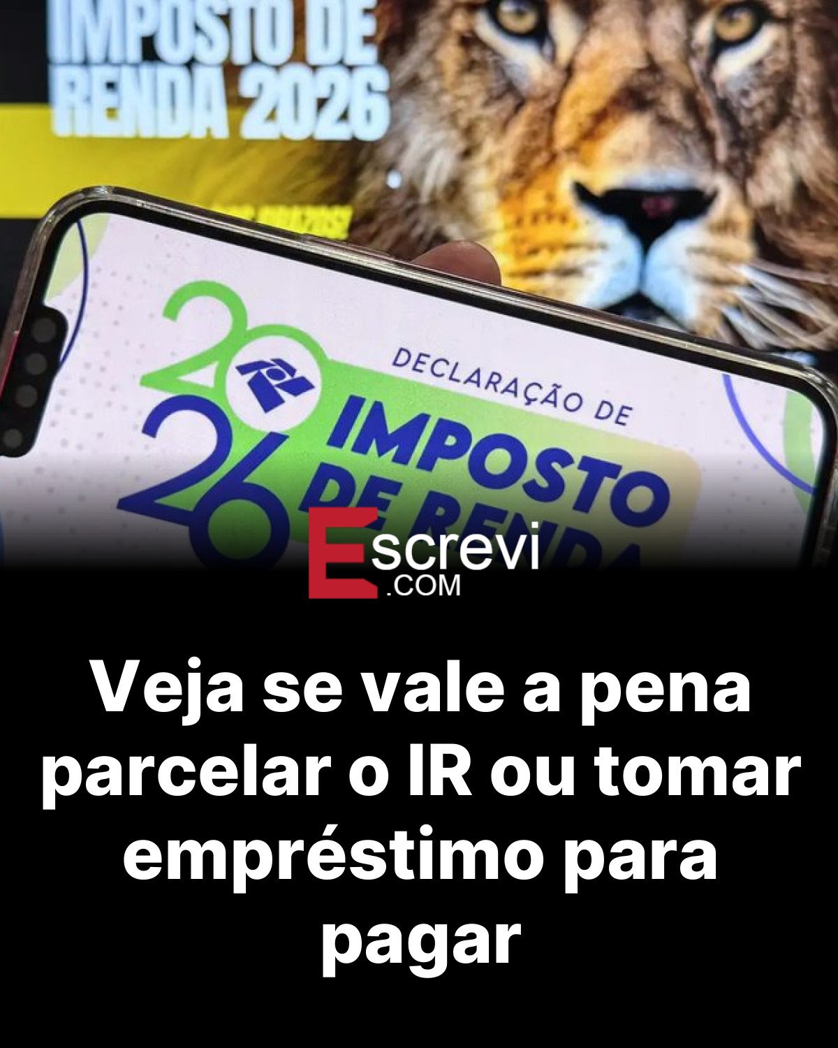 Veja se vale a pena parcelar o IR ou tomar empréstimo para pagar card preto