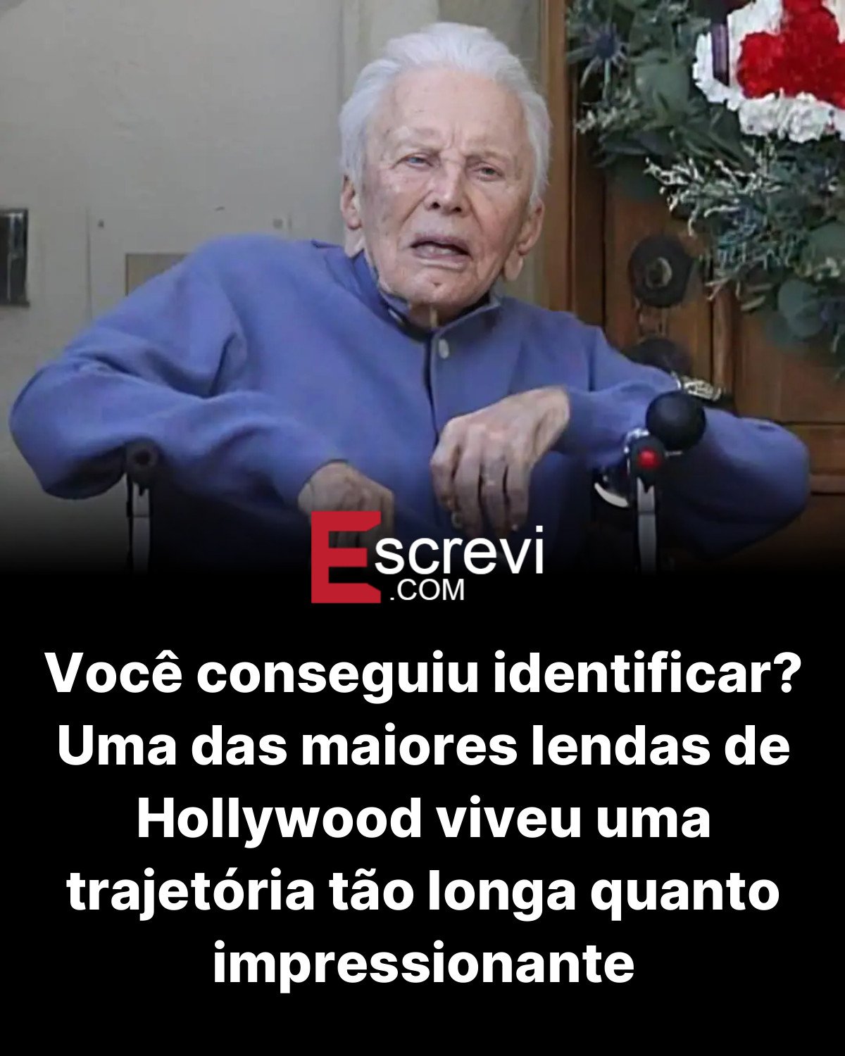 Você conseguiu identificar? Uma das maiores lendas de Hollywood viveu uma trajetória tão longa quanto impressionante card preto