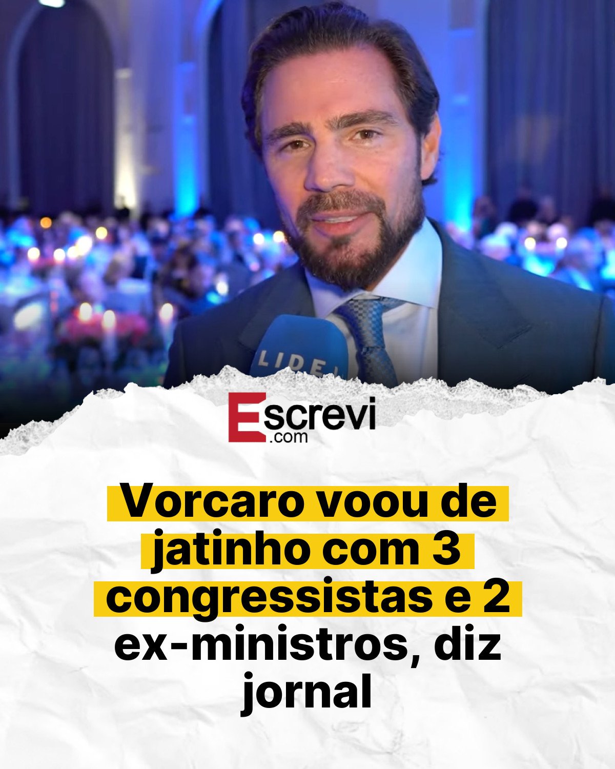 Vorcaro voou de jatinho com 3 congressistas e 2 ex-ministros, diz jornal card branco