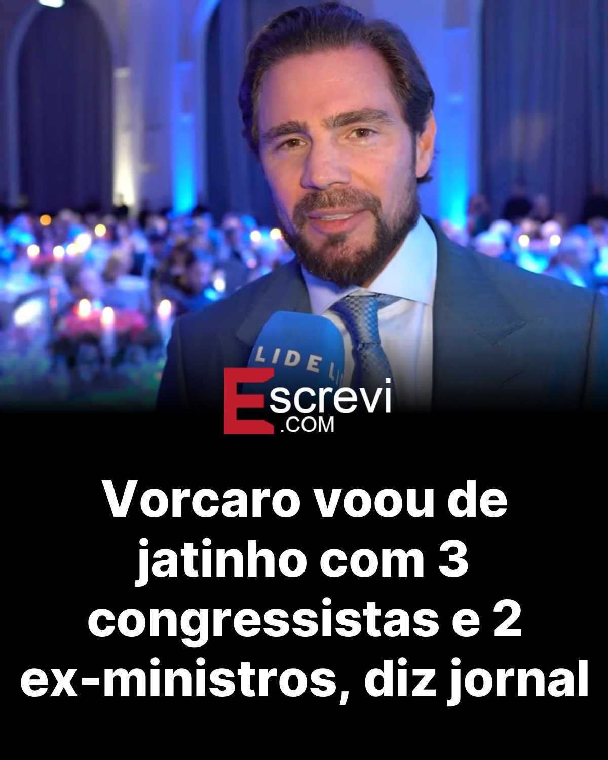 Vorcaro voou de jatinho com 3 congressistas e 2 ex-ministros, diz jornal card preto
