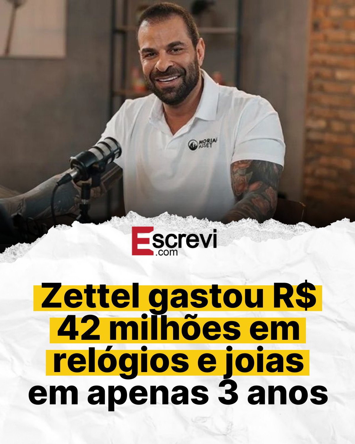 Zettel gastou R$ 42 milhões em relógios e joias em apenas 3 anos card branco