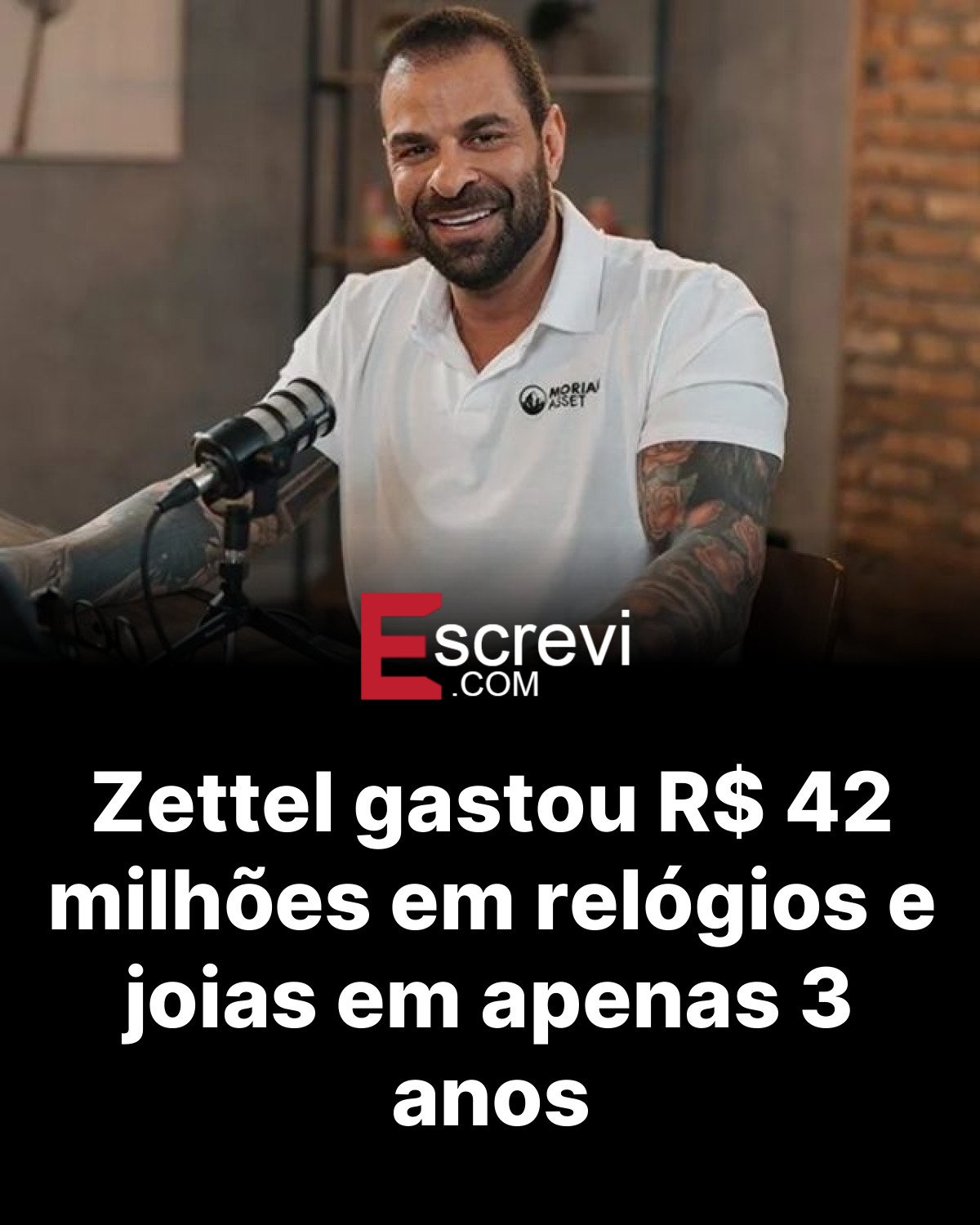 Zettel gastou R$ 42 milhões em relógios e joias em apenas 3 anos card preto