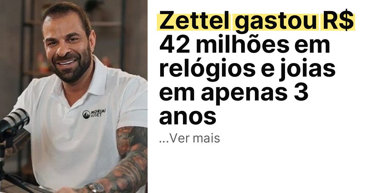 Zettel gastou R$ 42 milhões em relógios e joias em apenas 3 anos imagem principal